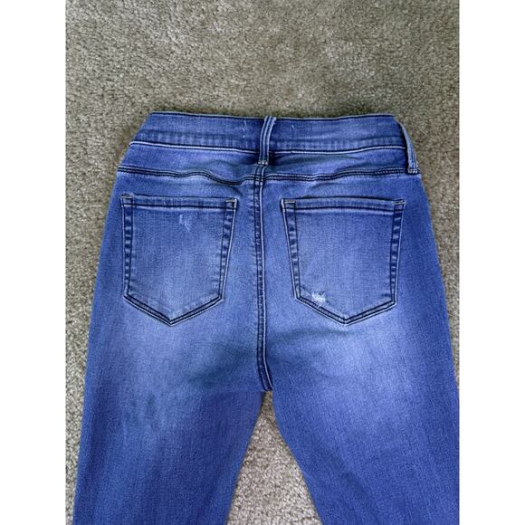 PACSUN Womens Size 24 Jeans Mid Rise Ankle Jegging Size 24 Raw Hem Stretch D878 - Picture 5 of 13